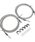 Premium Stainless Steel Braided Fuel Line Kit For Chevy Silverado And Gmc Sierra 1500 2500 Replacement Replaces Hard Lines Easy Install Direct Fit braided hoses with clamps and fittings