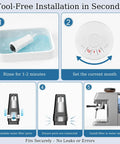 Tool-Free Installation in Seconds guide for Six Pack No Fuss Replacement Water Filters For Breville And Sage Espresso Machines Compatible With Barista Touch Pro Oracle Dual Boiler Bambino Beb Filter Cartridge.