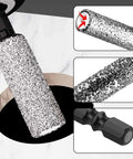Upgrade Your Drill Game With This Hot Hexagonal Granite And Concrete Hole Saw Kit Featuring Enhanced Cooling Wax For Extended Lifespan Plus Integrated Polishing Handle For Smooth Profiling On Tough Projects. granite hole saw bit with hex shank and cooling wax for drilling tile