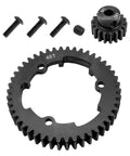Beefed Up Hardened Steel 46T Spur Gear and 18T Pinion Gear Set For 1/5 X-Maxx, 1/7 XO-1, 1/10 Maxx, 1/10E-Revo 2.0 VXL Replacement 6447