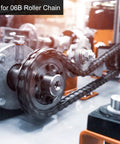 Industrial machinery showing 15 Tooth Roller Chain Sprocket 3/8 Inch Pitch With 18mm Bore For Motor Drive A3 Carbon Steel Gear