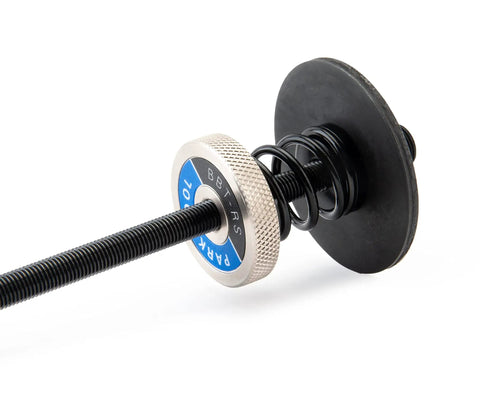 Bottom Bracket Retaining System with Double Sided Adapter Nut for Cartridge BBs, no slip clamping, black finish, spring-loaded