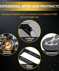 Dead On Aluminum Miter Saw Protractor Angle Finder Tool For Crown Molding And Trim Work Heavy Duty Carpenter Gauge with precision engraving