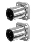 Two Pack LMK20UU Square Flange Linear Bearings 20 Millimeter Bore 32 Millimeter Outer Diameter 42 Millimeter Length With Double Sided Rubber Seal, 2 bearings