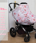 All In One Baby Car Seat Cover Nursing Shield For Boys And Girls Stretchy Soft Infant Canopy Multi Use Baby Carrier Cover on stroller