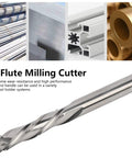 3 Flute Tungsten Steel Milling Cutter For Aluminum CNC Milling Tool With Round Handle Non Ferrous Friendly 6mm Head Diameter 60mm