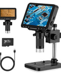 Handheld Digital Microscope for Coins With Light and HD Screen, 4.3 Inch LCD, 1000x Magnification, 1080p Video, Easy Focus Wheel, Perfect for mint marks and coin detail