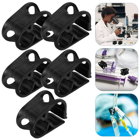 Adjustable Plastic Tubing Clamps Set Of 5 For Water Flow Control And Hose Shut Off Clips in lab and DIY settings