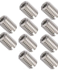 Stainless Steel Threaded Inserts M8 To M5 Repair Nut Set, 10 Pcs, M5 X 0.8Mm And M8 X 1.25Mm, 12mm Length, arranged in rows