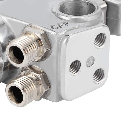 Heavy Duty Zinc Alloy Pneumatic Paint Sprayer Set With High Atomization Tech showcasing metal connection fittings and nozzle details.