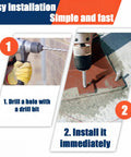 Steps to install 40 Pack Half Inch By 4 Inch Galvanized Concrete Screws Large Diameter Anchors For Masonry Brick Or Block Mounting