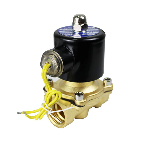 Electric Solenoid Valve Copper Normally Closed For Water Air And Gas 110V AC 1/2 Inch NPT Cast Copper Body 16mm Orifice