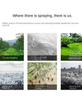 Images showcasing applications of Remote Controlled Crawler Spray Machine For Precision Agricultural Field Applications.