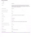 Specification sheet showing typical properties of VHB 5952 Double Sided Foam Adhesive Sheet Tape 100x200mm 4x8 Inches Industrial Grade.