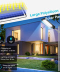 Two Pack Solar Street Lights 20000 Lumens Dusk To Dawn Outdoor Lighting With IP66 Waterproof Motion Sensor And Remote Control for modern house