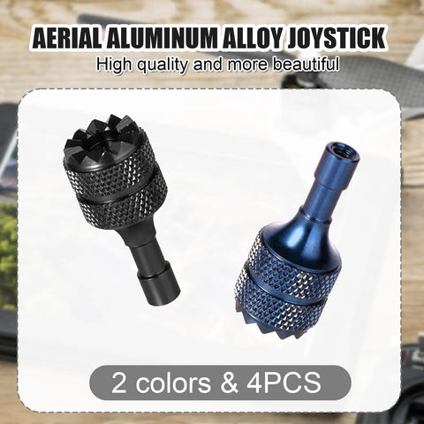 4pc Detachable Aluminum Alloy Drone Joystick Sticks Replacement Set For Mini 3 Pro, Mini 4 Pro, Air 3, Mavic 3 Pro RC Controllers