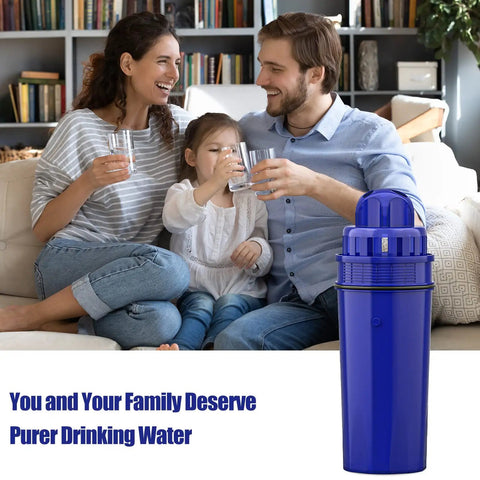 Family enjoying fresh water with 4-Pack PUR Water Filter Replacement For PUR Pitchers And Dispensers CRF-950Z PPF900Z PPF951K