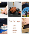 Electric Resin Drill Set With Premium Wooden Body Handheld Jewelry Drill For Resin Art And DIY Crafts drilling various materials