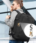 Anti Theft Zipper Pull Clips 20 Pack For Backpacks Luggage Handbags And Purses With Lobster Style Carabiner Clasps And Double Sided Zipper Locks Durable Travel Deterrents For Keys Suitcases And Bags Grab And Go Ready shown on backpack with keys