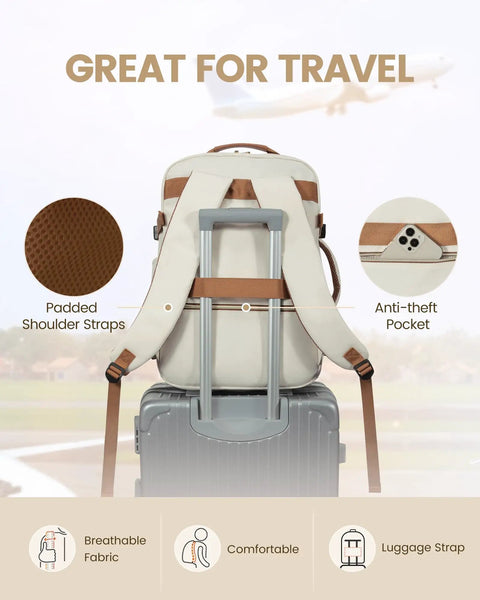 40L Travel Backpack, Waterproof & TSA Friendly