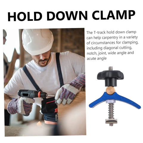 Quick Act Toggle Clamp For T Track Woodworking And Metalworking Hold Down Clamp On Workbenches And Radial Arm Saws Tough As Nails Build DIY Ready And Easy To Use Keeps Projects Secure During Carpentry And Metal Work