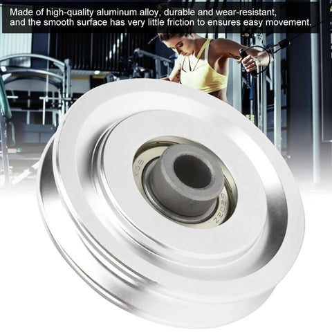 Lightweight Aluminum Alloy Gym Pulley Wheel For Home Workouts Heavy Duty Bearing Cable Pulley 70mm Portable Fitness Gear For Training And Resistance Exercises Smooth Glide, 70mm aluminum pulley wheel