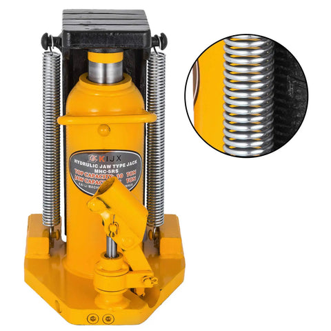 Heavy Duty Toe Jack Lift Hydraulic Tool For Cars And Trucks, Air Hydraulic Toe Jack With 5 To 10 Ton Capacity, Yellow Finish