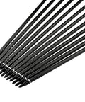 Field Points Kit With O Rings 100 And 125 Grain Arrow Tips for carbon arrows in 12 pack, various sizes, laid out horizontally