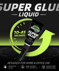 All Purpose Super Glue Liquid For Plastic Wood Leather Jewelry And Paper With Quick Bond 2610 PSI Strength And 10 To 45 Seconds Cure Time