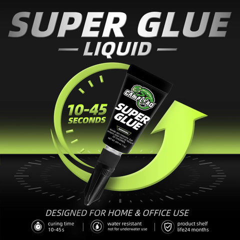All Purpose Super Glue Liquid For Plastic Wood Leather Jewelry And Paper With Quick Bond 2610 PSI Strength And 10 To 45 Seconds Cure Time