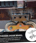 Heavy duty sliding door track roller delivers smooth, whisper-quiet operation for cabinets, with durable plated wheels.