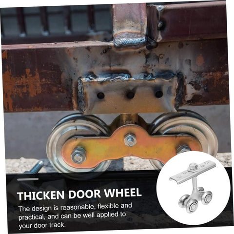 Heavy duty sliding door track roller delivers smooth, whisper-quiet operation for cabinets, with durable plated wheels.