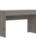 Game Changer Computer Desk With Drawers And Storage Organizer For Home Office Writing Gaming Setup, 47.3-inch wide grey desk.