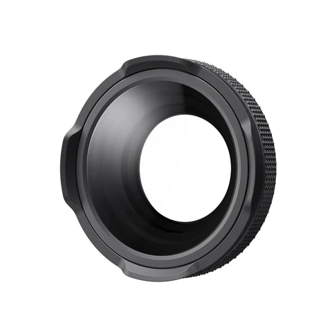Ace Pro 2 Macro Close Up Lens for Action Cameras, showing adjustable focus ring, real time focus peaking design, close-up view.