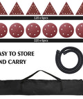 Drywall Sander Kit With 710W Electric Sander, 12 Discs, 15 ft Dust Hose, and Storage Bag