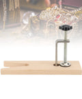 V Slot Bench Pin Clamp For Jewelry Making And Craft Projects Heavy Duty Stable Workbench Attachment beechwood and metal