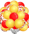 80 Pcs Red And Yellow Confetti Balloons 12 Inch Party Decor For Weddings Baby Showers Birthday Parties And Events Perfect For Arch Backdrops Creating Party Vibe And Easy Decorating Supplies