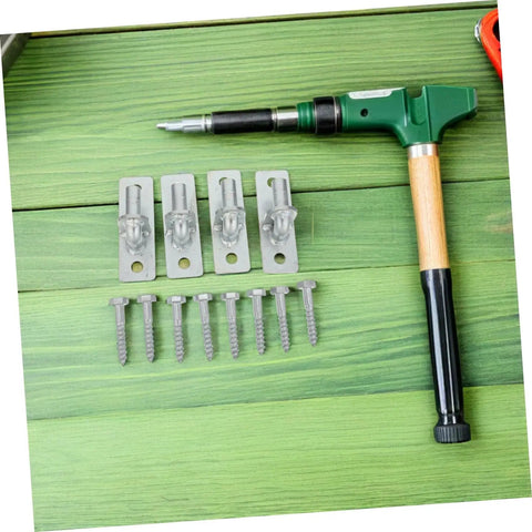 Heavy Duty Wall Mount Gate Hinges 4 Pack Galvanized Iron Frame Weather Proof Design No Sweat Bolt Install For Fence Posts And Barn Doors Built Solid For Any Backyard Setup With Standard Pin Openings with installation tools and screws.