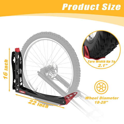 No Sweat Swivel Wall Mount Bicycle Rack With Rock Solid U Shaped Wheel Cradle Hanger Keeps Tires Totally Scratch Free Stress Free Garage Storage Solution For Cyclists