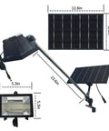 Solar Billboard Light For Business Signs Aluminum Outdoor Sign Lighting With 60 LED Super Bright Illumination 12W Solar Panel