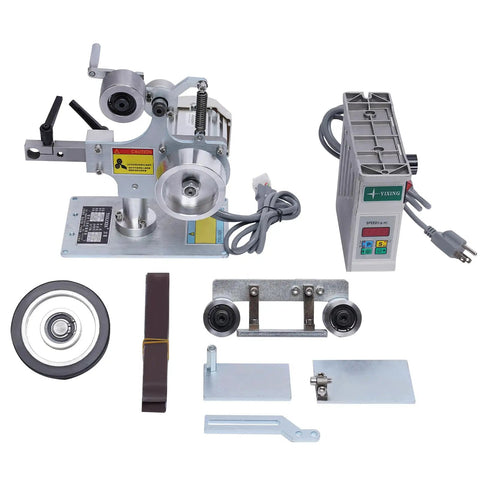 Rock Solid Heavy Duty 110V 550W Brushless Belt Sander 1X30 Inch Benchtop Polisher And Knife Sharpener Station parts and accessories layout.