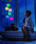 Solar Wind Chime With Color Changing Led Balls Waterproof Outdoor Lights For Garden Patio Yard Window Hands Free Auto Charged By Sun