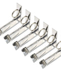Extra Large Tablecloth Clips Set of 6 Stainless Steel Tablecloth Clamps for Home Parties and Picnics Keep Tablecloths in Place Up to 2.4 Inches Thick Great for Everyday Use