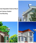 Attic Adjustable Weatherproof Outdoor TV Antenna Mounting Pole With Universal Brackets for rooftop installation