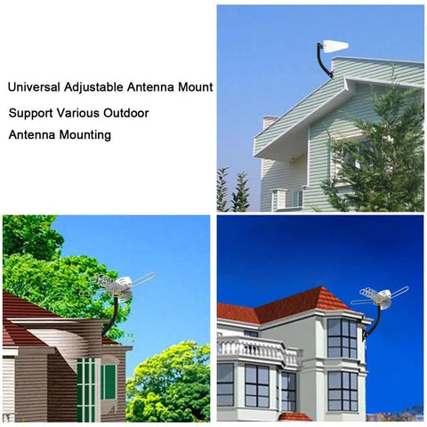 Attic Adjustable Weatherproof Outdoor TV Antenna Mounting Pole With Universal Brackets for rooftop installation