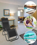 Heavy Duty Replacement Cords For Zero Gravity Chairs Tough As Nails Elastic Repair Laces For Recliners And Beach Loungers Premium Nylon Bungee Fix String Set Black on a zero gravity chair in a living space.