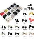One Stop PC Screw And Mounting Hardware Kit For Builds And Repairs With Chassis Bolts Hard Drive And Fan Screws Mainboard And Power Supply Fasteners Includes Two Capacity Packs For Daily DIY Replacements And Handy Gear For Quick Fixes, 780 pcs assorted screws