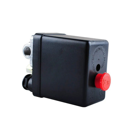Air Compressor Pressure Switch Replacement Valve 90-120 PSI 240V Auto On Off Red Knob Easy Install Energy Saving Non OEM