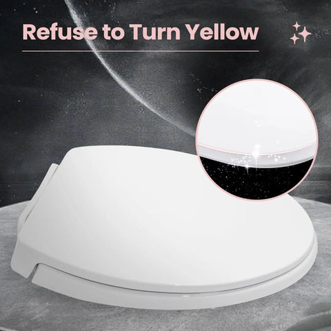 Super Smooth Soft Close Elongated Toilet Seat In Cotton White With Hella Quiet Closing Hinges And Finger Safe Design For A Tight Fit On Standard Toilets Zero Loud Bangs Just Peaceful Home Vibe All Around