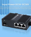 Industrial Gigabit Ethernet Switch Workhorse With 4 Ports 3X RJ45 10 100 1000 Mbps And 1 Gigabit SFP Slot Unmanaged IP40 Metal Case